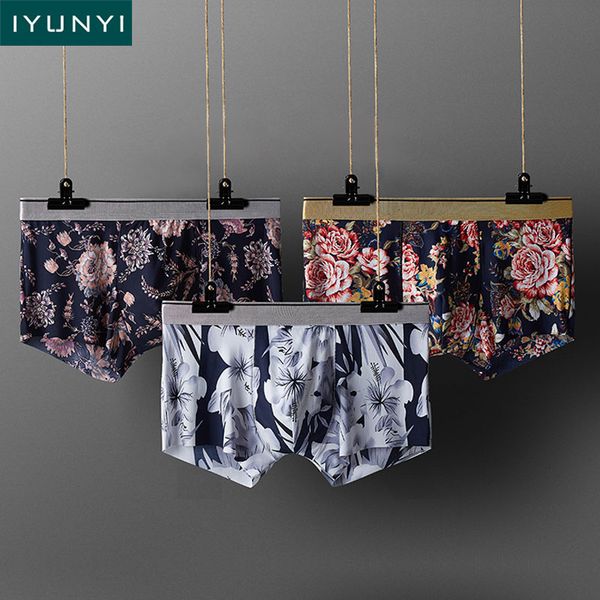 iyunyi men's underwear summer ice silk boxer shorts men casual fashion flowers printed underpants seamless male panties, Black;white
iyunyi men's underwear summer ice silk boxer shorts men casual fashion flowers printed underpants seamless male panties, Black;white