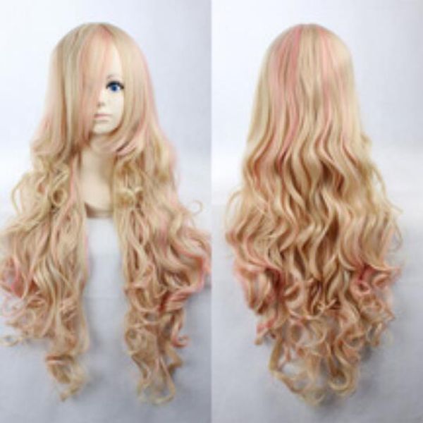 wig ll 90cm long wavy blonde mix pink lolita hair wigs sheryl nome anime wig no front synthetic fibre queen brazilian, Black;brown
wig ll 90cm long wavy blonde mix pink lolita hair wigs sheryl nome anime wig no front synthetic fibre queen brazilian, Black;brown