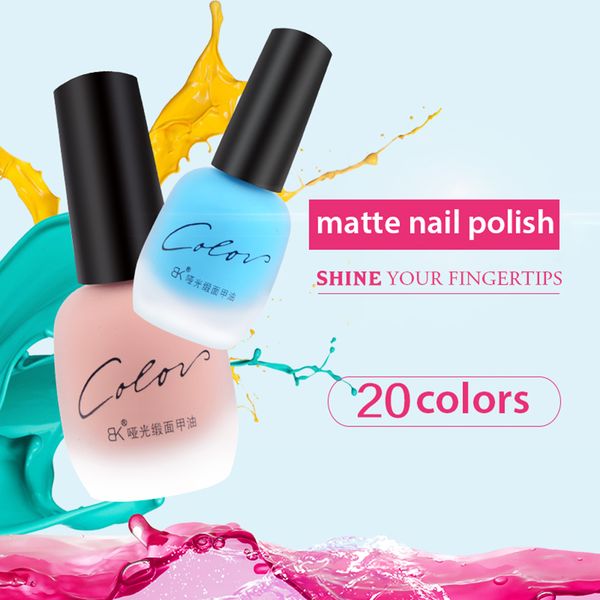 bk new 20 colors satin frosted bottle long lasting nail art varnish dull nail enamel manicure design quick dry matte polish
bk new 20 colors satin frosted bottle long lasting nail art varnish dull nail enamel manicure design quick dry matte polish
