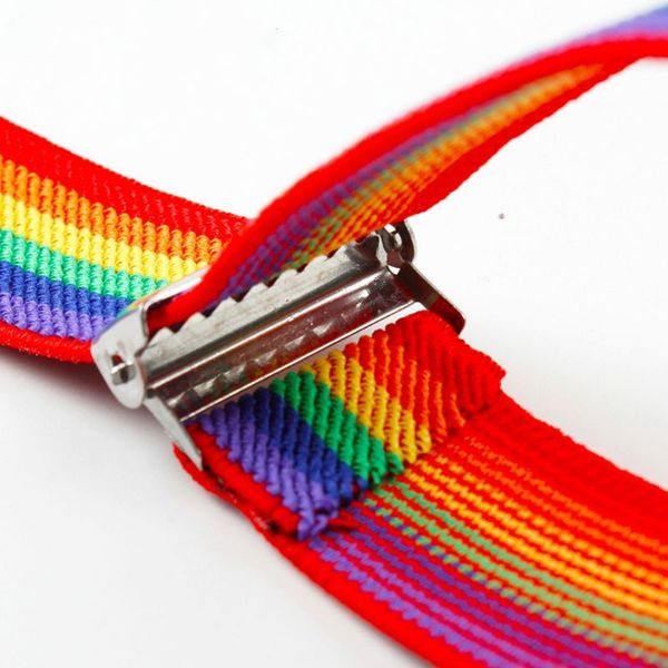 children rainbow strap clip colorful striped baby suspenders belt boys and girls fashion straps anti-drop belts buckle u90e, Black;brown
children rainbow strap clip colorful striped baby suspenders belt boys and girls fashion straps anti-drop belts buckle u90e, Black;brown