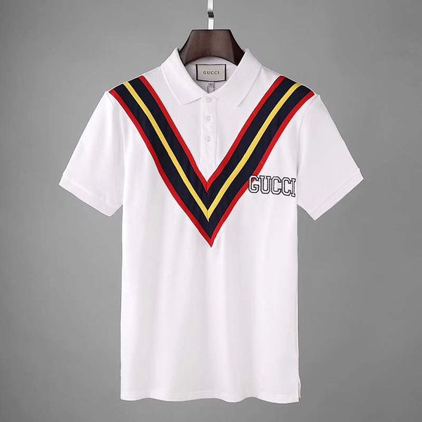men's short sleeve t-shirt men's trend lapel short sleeve t european and american style slim fashion style new, White;black
men's short sleeve t-shirt men's trend lapel short sleeve t european and american style slim fashion style new, White;black