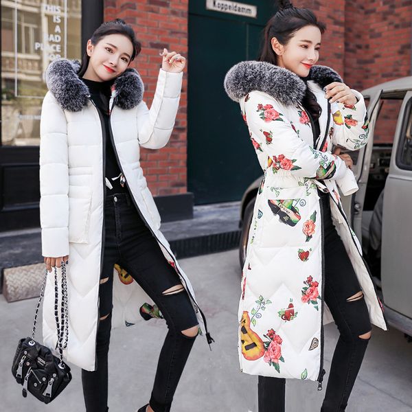 double-sided wearing cotton jacket womens mid-length thickened plus size casual cotton winter down jacket printed slim fit down coat, Black
double-sided wearing cotton jacket womens mid-length thickened plus size casual cotton winter down jacket printed slim fit down coat, Black