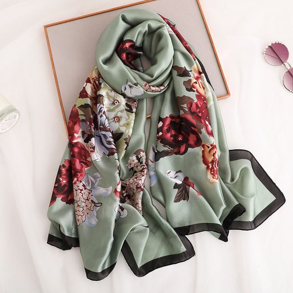 2019 brand silk scarf women fashion scarves shawls and wraps bandana hair scarf muslim hijab mousselin foulard femme, Blue;gray
2019 brand silk scarf women fashion scarves shawls and wraps bandana hair scarf muslim hijab mousselin foulard femme, Blue;gray