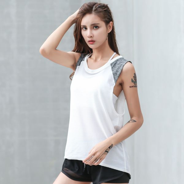 yoga outfits white sport t-shirts loose gym women tank running vest quick dry shirt fitness clothes, White;red
yoga outfits white sport t-shirts loose gym women tank running vest quick dry shirt fitness clothes, White;red