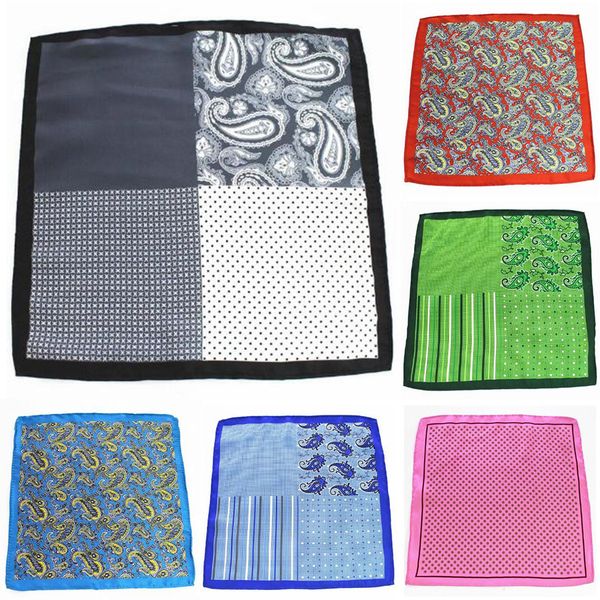 ricnais new fashion 25 x 25 cm man paisley flower dot pocket square men casual patchwork hanky for mens wedding handkerchief t200618, Blue;white
ricnais new fashion 25 x 25 cm man paisley flower dot pocket square men casual patchwork hanky for mens wedding handkerchief t200618, Blue;white