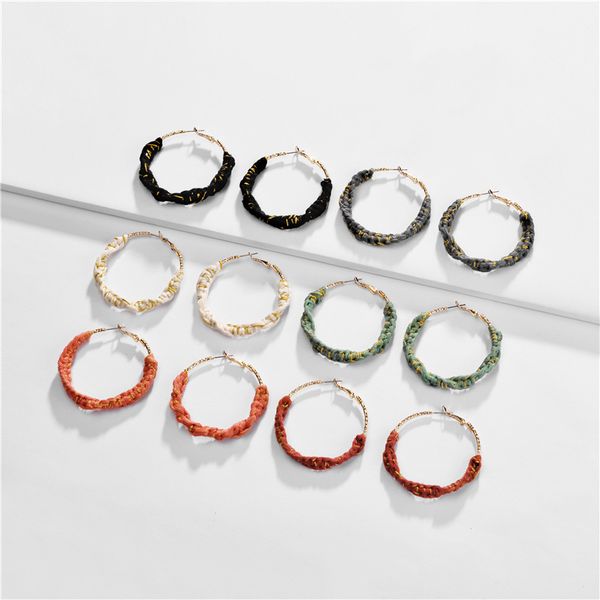 europe and the united states earrings jewelry ear loop cotton thread twist weave colorful female style earrings fall the latest st, Silver
europe and the united states earrings jewelry ear loop cotton thread twist weave colorful female style earrings fall the latest st, Silver