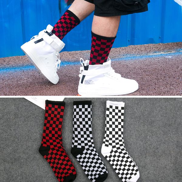 men combed men's socks checkered geometric color cotton novelty funny socks creative men's socks, Black
men combed men's socks checkered geometric color cotton novelty funny socks creative men's socks, Black