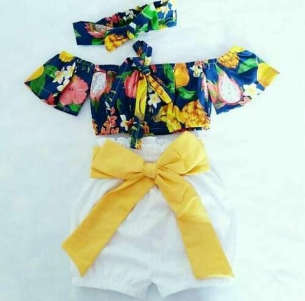 summer toddler baby girl clothes floral crop ruffle pants shorts 3pcs outfits sets girls clothes, White
summer toddler baby girl clothes floral crop ruffle pants shorts 3pcs outfits sets girls clothes, White