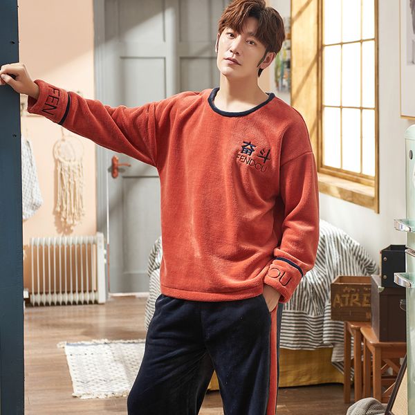 new 2020 winter men pajamas long sleeve male pajama set men thick full flannel pajamas for sleepwear suit homewear l-xxxl, Black;brown
new 2020 winter men pajamas long sleeve male pajama set men thick full flannel pajamas for sleepwear suit homewear l-xxxl, Black;brown