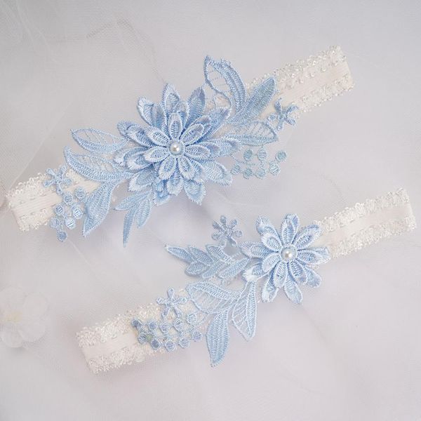 baby blue wedding garters embroidery floral garters bridal shower lace garters thigh ring for women ladies, Black;white
baby blue wedding garters embroidery floral garters bridal shower lace garters thigh ring for women ladies, Black;white