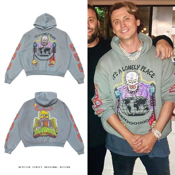 kanye west graffiti skull hooded sweater grandfather celebrity inspired season loose hoodie high street men and women couple, Red
kanye west graffiti skull hooded sweater grandfather celebrity inspired season loose hoodie high street men and women couple, Red