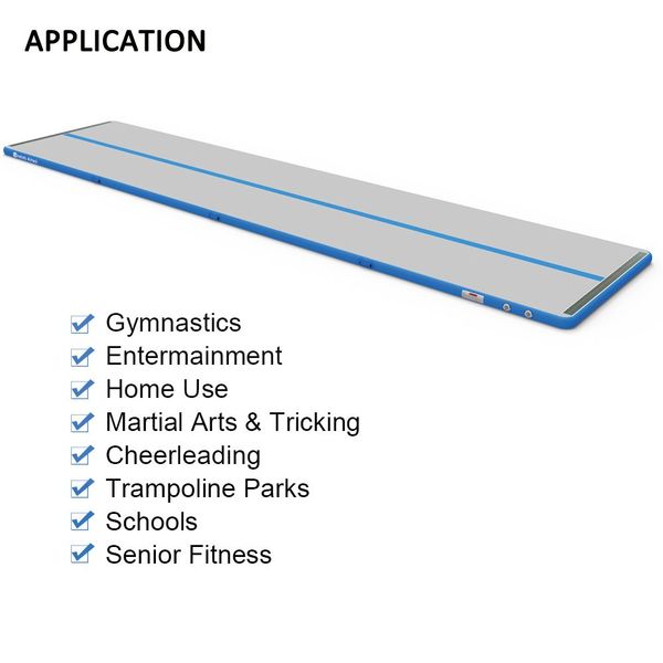 6*1*0.1m factory dwf gymnastics air floor inflatable air tumble track for yoga training / home use
6*1*0.1m factory dwf gymnastics air floor inflatable air tumble track for yoga training / home use