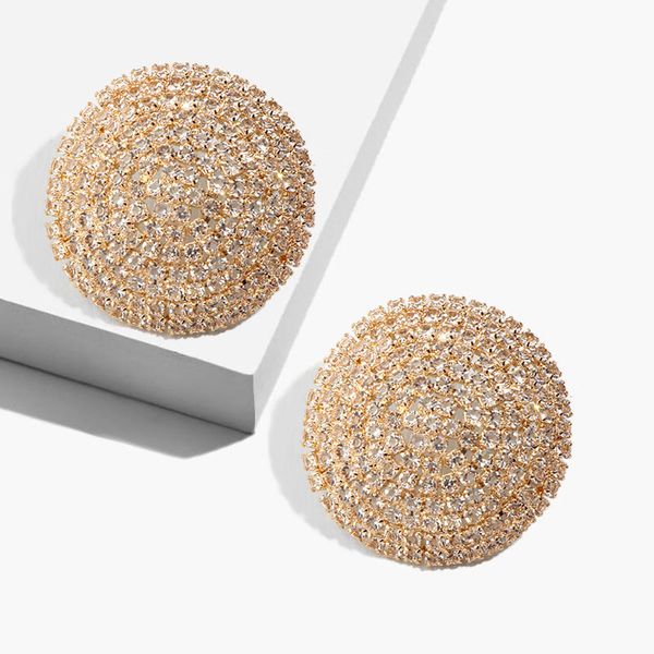 just feel shiny crystal stud earrings for women fashion metal round bohemian pendant statement earrings jewelry christmas gifts, Golden;silver
just feel shiny crystal stud earrings for women fashion metal round bohemian pendant statement earrings jewelry christmas gifts, Golden;silver