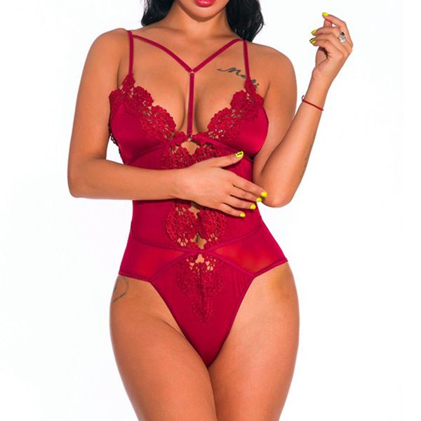 women sheer mesh bandage bodysuit hollow sleeveless teddy bodycon nightwear underwear 2020, Red;black
women sheer mesh bandage bodysuit hollow sleeveless teddy bodycon nightwear underwear 2020, Red;black