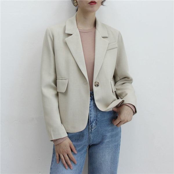 women's blazer 2020 spring new casual loose suit wild short suit coat female fashion black white clothing women jacket, White;black
women's blazer 2020 spring new casual loose suit wild short suit coat female fashion black white clothing women jacket, White;black