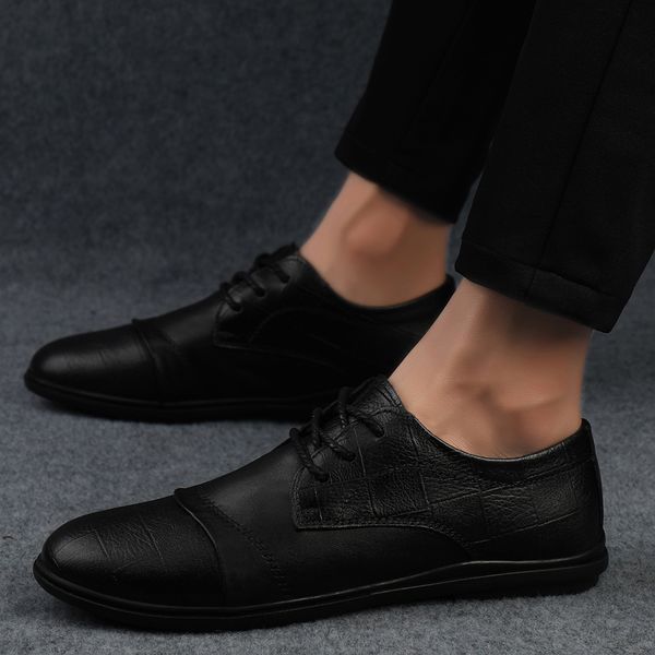 men wedding shoes genuine leather formal business dress pointed toe for man dress shoes plush warm men's oxford flats o5, Black
men wedding shoes genuine leather formal business dress pointed toe for man dress shoes plush warm men's oxford flats o5, Black