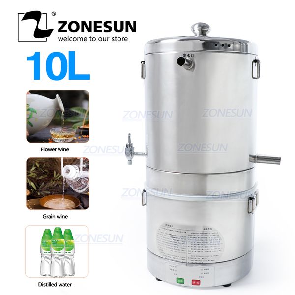 zonesun 10l home brewed distiller wine distiller for flower grains fruit wine alcohol home making machine equipment
zonesun 10l home brewed distiller wine distiller for flower grains fruit wine alcohol home making machine equipment