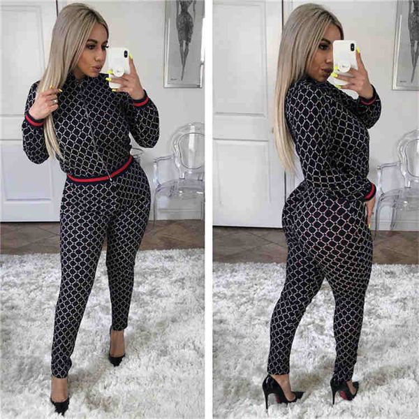 womens spring designer 2pcs pants striped print long sleeve female clothing fashion style casual apparel, White
womens spring designer 2pcs pants striped print long sleeve female clothing fashion style casual apparel, White