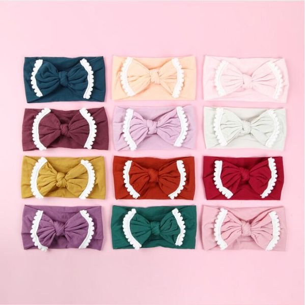 super soft wide baby nylon headband,,pom pom bow nylon headband for girls kids newborn hair accessories 36pcs/lot, Slivery;white
super soft wide baby nylon headband,,pom pom bow nylon headband for girls kids newborn hair accessories 36pcs/lot, Slivery;white