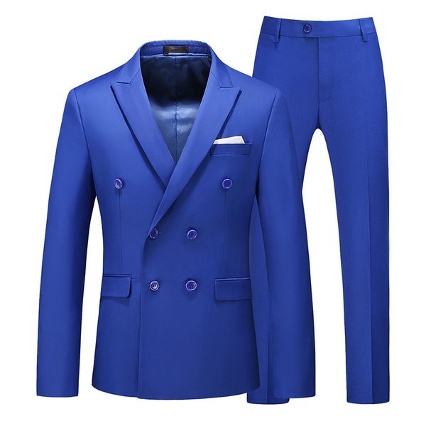 men's suit 2-piece suit blazer + pants men's fashion solid color double-breasted slim large size formal workwear, White;black
men's suit 2-piece suit blazer + pants men's fashion solid color double-breasted slim large size formal workwear, White;black