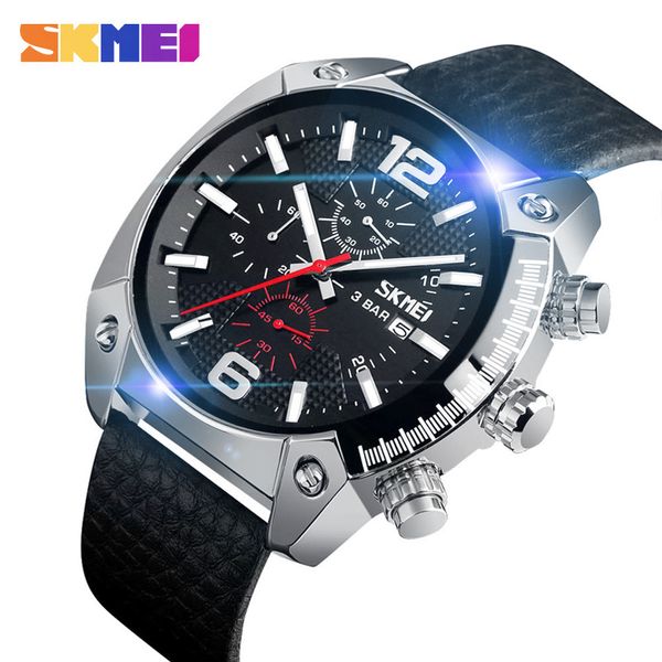 skmei brand luxur fashion men watches casual quartz watch waterproof 3bar large dial luminous pointer relogio masculino 9190, Slivery;brown
skmei brand luxur fashion men watches casual quartz watch waterproof 3bar large dial luminous pointer relogio masculino 9190, Slivery;brown
