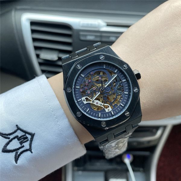 роскошные мужские автоматические полые дизайнерские часы классический стиль 42 мм полный ремешок из нержавеющей стали 5 атм водонепроницаемы, Slivery;brown
роскошные мужские автоматические полые дизайнерские часы классический стиль 42 мм полный ремешок из нержавеющей стали 5 атм водонепроницаемы, Slivery;brown