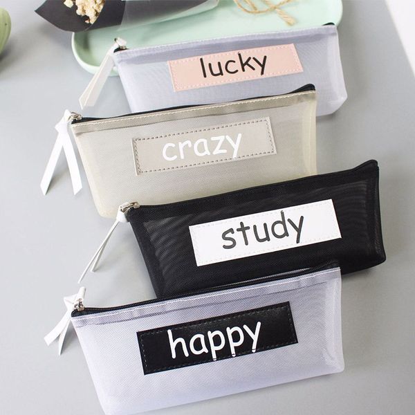 transparent pencil case mesh pencil bag for kids girls gift office school supplies kawaii stationery nylon zipper pencilcase
transparent pencil case mesh pencil bag for kids girls gift office school supplies kawaii stationery nylon zipper pencilcase