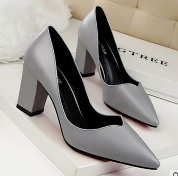 pumps women's shoes summer thick heel high-heeled 8 cm europe wind retro fashion temperament simple shoes, Black
pumps women's shoes summer thick heel high-heeled 8 cm europe wind retro fashion temperament simple shoes, Black