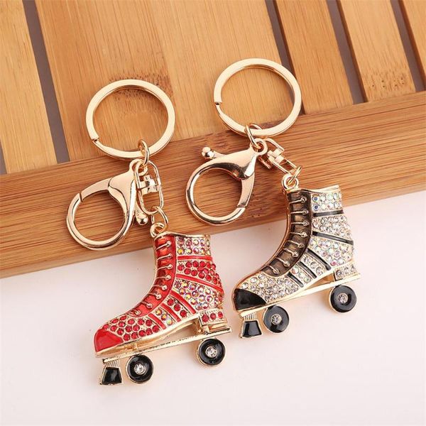 woman rhinestone roller skates pendant keychain key ring backpack ornaments jewelry for winter gift, Silver
woman rhinestone roller skates pendant keychain key ring backpack ornaments jewelry for winter gift, Silver