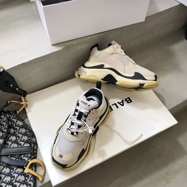 original 1: 1 luxury fashion platform men's and women's shoes wild vintage lace casual shoes color matching sneakers 17, Black
original 1: 1 luxury fashion platform men's and women's shoes wild vintage lace casual shoes color matching sneakers 17, Black