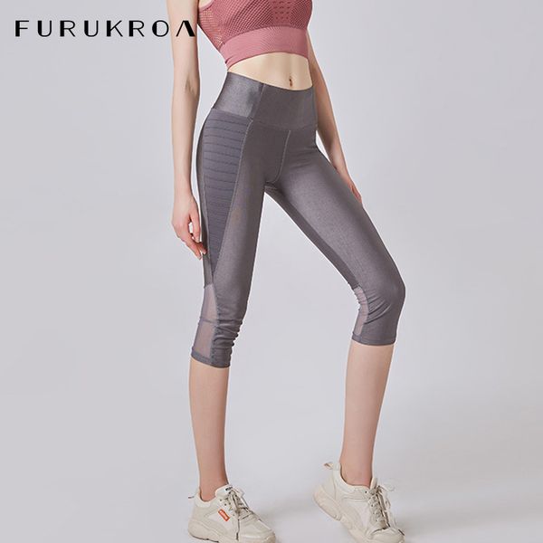 women mesh stitching yoga leggings female breathable fitness running tights pants slim sportswear calf-length trousersx136b, White;red
women mesh stitching yoga leggings female breathable fitness running tights pants slim sportswear calf-length trousersx136b, White;red