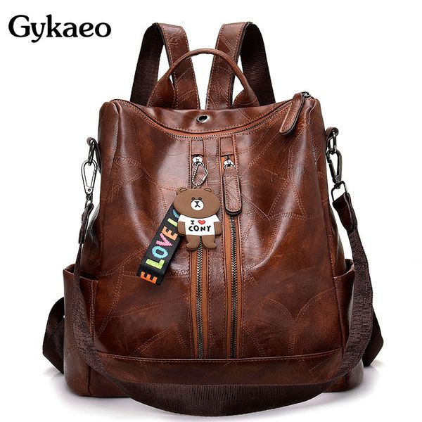 gykaeo 2019 summer retro women's backpack ladies soft leather casual large capacity school bags for teenage girls backpacks bags
gykaeo 2019 summer retro women's backpack ladies soft leather casual large capacity school bags for teenage girls backpacks bags