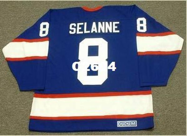 men #8 teemu selanne winnipeg jets 1994 ccm vintage retro away hockey jersey or custom any name or number retro jersey, Black
men #8 teemu selanne winnipeg jets 1994 ccm vintage retro away hockey jersey or custom any name or number retro jersey, Black