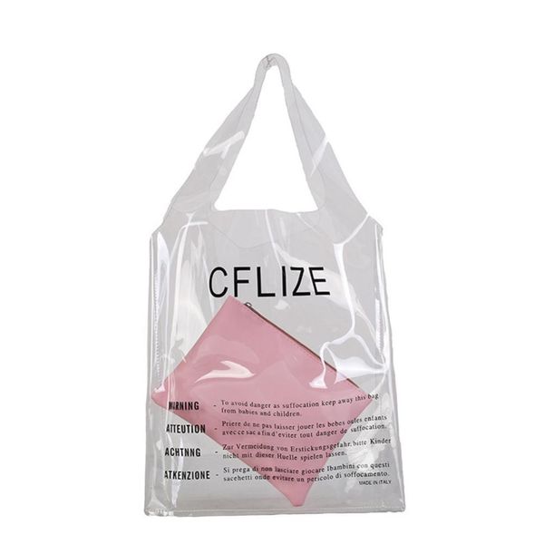 korean letter transparent shopping bags women pvc eco fashion handbags solid storage bag shopping bag for female
korean letter transparent shopping bags women pvc eco fashion handbags solid storage bag shopping bag for female