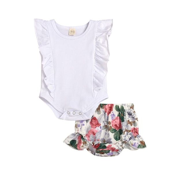 wholesale kids designer clothes girls summer lotus leaf romper+ flower printing shorts suit 2pcs suit baby girl designer clothes by0826, White
wholesale kids designer clothes girls summer lotus leaf romper+ flower printing shorts suit 2pcs suit baby girl designer clothes by0826, White
