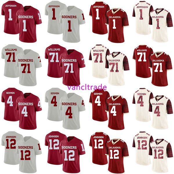 2019 ncaa football oklahoma sooners 1 tony jefferson 71 trent williams 4 trey sermon 12 will johnson jerseys, Black;red
2019 ncaa football oklahoma sooners 1 tony jefferson 71 trent williams 4 trey sermon 12 will johnson jerseys, Black;red