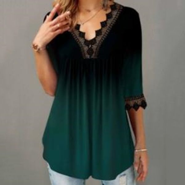 plus size 2xl v-neck half sleeve lace splice european and american female 2020 spring new print boho women t-shirt, White
plus size 2xl v-neck half sleeve lace splice european and american female 2020 spring new print boho women t-shirt, White