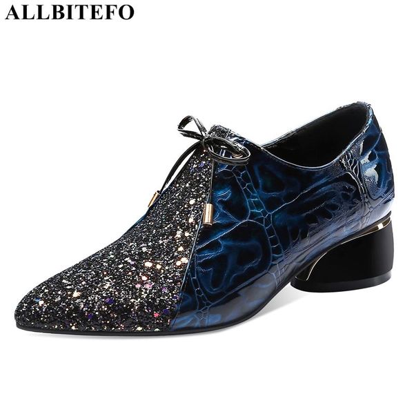 allbitefo genuine leather+sequins thick heels casual women shoes women high heel shoes high heels office ladies, Black
allbitefo genuine leather+sequins thick heels casual women shoes women high heel shoes high heels office ladies, Black