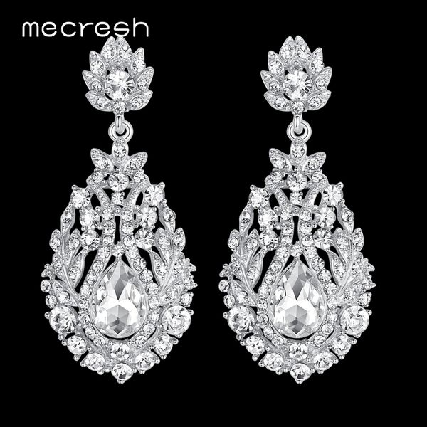 mecresh big teardrop crystal bridal long earrings for women silver/gold color wedding party hanging earrings jewelry meh729
mecresh big teardrop crystal bridal long earrings for women silver/gold color wedding party hanging earrings jewelry meh729
