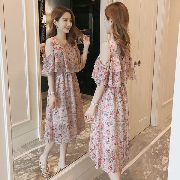 2020 summer chiffon floral maternity dress sweet postnatal nursing clothes breastfeeding dress q0610, White
2020 summer chiffon floral maternity dress sweet postnatal nursing clothes breastfeeding dress q0610, White