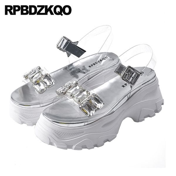 fashion transparent jewel silver women wedge platform sandals flatform shoes pvc pumps rhinestone cheetah clear, Black
fashion transparent jewel silver women wedge platform sandals flatform shoes pvc pumps rhinestone cheetah clear, Black