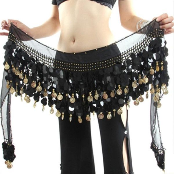 new multi color chiffon belly dance hip wrap scarf coin sequin waistband skirt hot, Black;red
new multi color chiffon belly dance hip wrap scarf coin sequin waistband skirt hot, Black;red