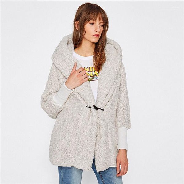 button ladies winter jackets fashion plush cardigan coat women's clothing solid color women coats hooded single, Black;brown
button ladies winter jackets fashion plush cardigan coat women's clothing solid color women coats hooded single, Black;brown