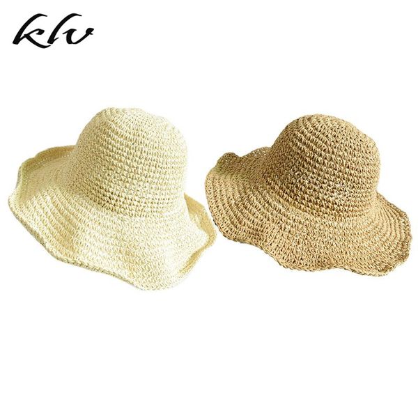 womens summer weave straw sunscreen beach hat wide big wavy brim solid color packable outdoor vacation visor bucket cap, Blue;gray
womens summer weave straw sunscreen beach hat wide big wavy brim solid color packable outdoor vacation visor bucket cap, Blue;gray