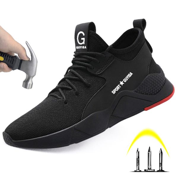 2019 outdoor unbreakable safety work shoes smash-proof puncture winter sports shoes non-slip large size men's boots winter, Black
2019 outdoor unbreakable safety work shoes smash-proof puncture winter sports shoes non-slip large size men's boots winter, Black
