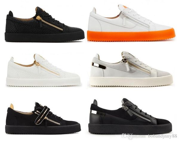 italy shoes genuine leather casual shoes golden zipper men and women low zip sneakers trainers 35-47, Black
italy shoes genuine leather casual shoes golden zipper men and women low zip sneakers trainers 35-47, Black