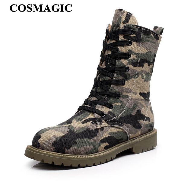 cosmagic 2019 new women camouflage green short boots autumn winter lace up gothic punk round toe ankle motorcycle boots shoes, Black
cosmagic 2019 new women camouflage green short boots autumn winter lace up gothic punk round toe ankle motorcycle boots shoes, Black