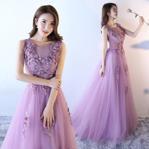 new sweet light purple sleeveless long lady girl women princess bridesmaid banquet dancing performance party ball dress gown, White;black
new sweet light purple sleeveless long lady girl women princess bridesmaid banquet dancing performance party ball dress gown, White;black