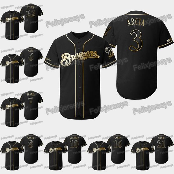 3 Orlando Arcia 2019 Golden Edition Milwaukee Ben Gamel Travis Shaw Lorenzo Cain Yasmani Grandal Ryan Braun Eric Thames Brewers Jersey
3 Orlando Arcia 2019 Golden Edition Milwaukee Ben Gamel Travis Shaw Lorenzo Cain Yasmani Grandal Ryan Braun Eric Thames Brewers Jersey