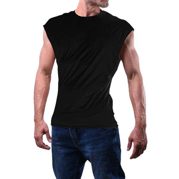 new men' workout tank sleeveless muscle fitness shirts gyms training bodybuilding vest undershirt solid sports tee, White;black
new men' workout tank sleeveless muscle fitness shirts gyms training bodybuilding vest undershirt solid sports tee, White;black